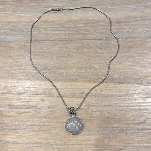 NEM monogram necklace silver